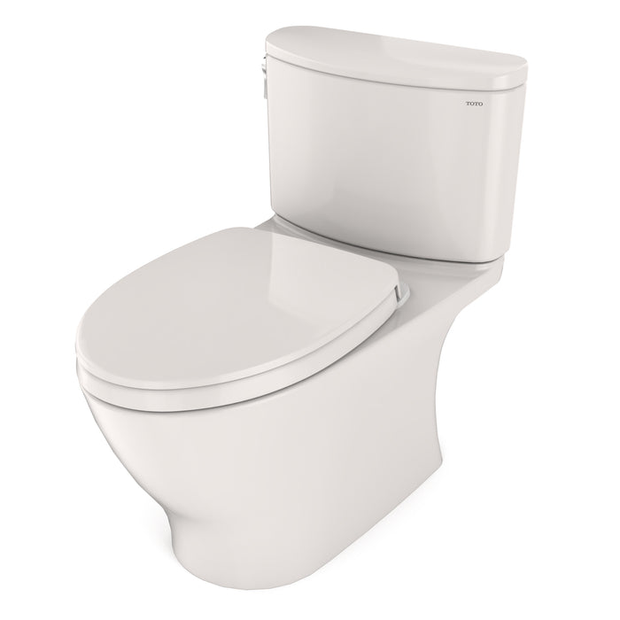 TOTO MS442124CUFG#11 Nexus 1G Elongated Universal Height Toilet with SoftClose Seat, Colonial White