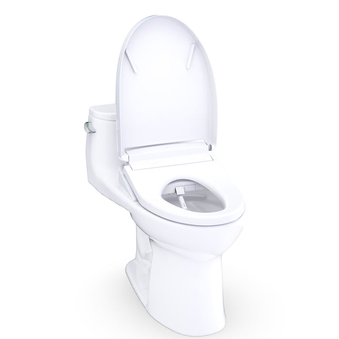 TOTO MW6183446CEFG#01 UltraMax Low Profile WASHLET+ S5 One-Piece Elongated 1.28 GPF Universal Height Toilet