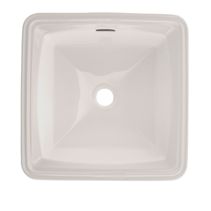 TOTO LT491G#11 Connelly Square Undermount Bathroom Sink with CEFIONTECT, Colonial White