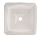 TOTO LT491G#11 Connelly Square Undermount Bathroom Sink with CEFIONTECT, Colonial White