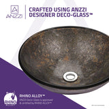 ANZZI LS-AZ173 Stellar Series Deco-Glass Vessel Sink in Stellar Burst