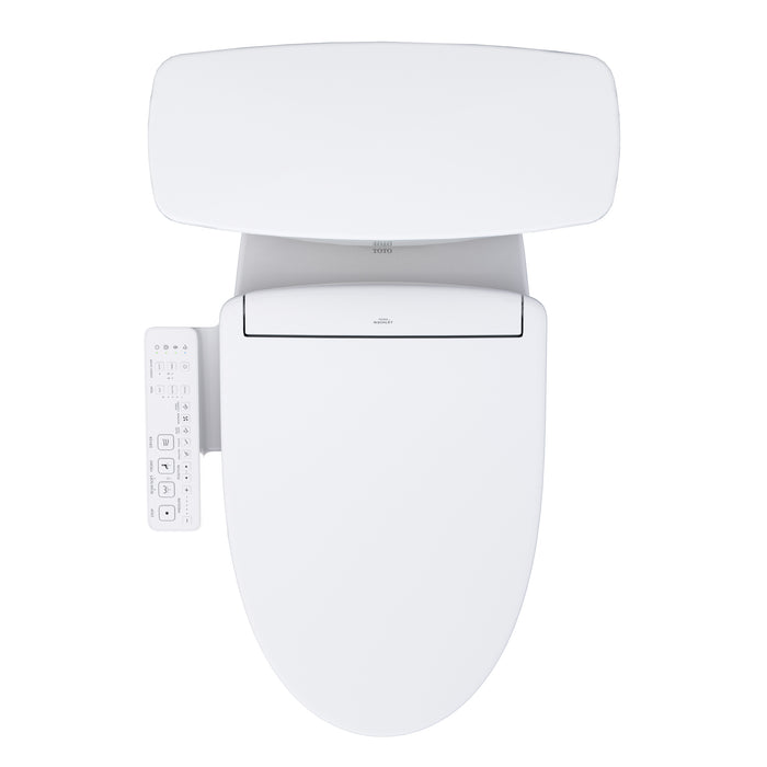 TOTO MW7863346CEFG.10#01 Drake Transitional Washlet+ Elongated Universal Height Toilet with S2 Bidet Seat