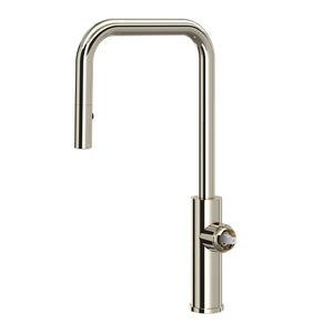 House of Rohl EC56D1PN Eclissi Pull-Down Kitchen Faucet with U-Spout Less Handle