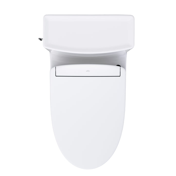 TOTO MW6263446CEFG#01 Aimes One-Piece Elongated Universal Height Toilet with Washlet S5 Bidet Seat