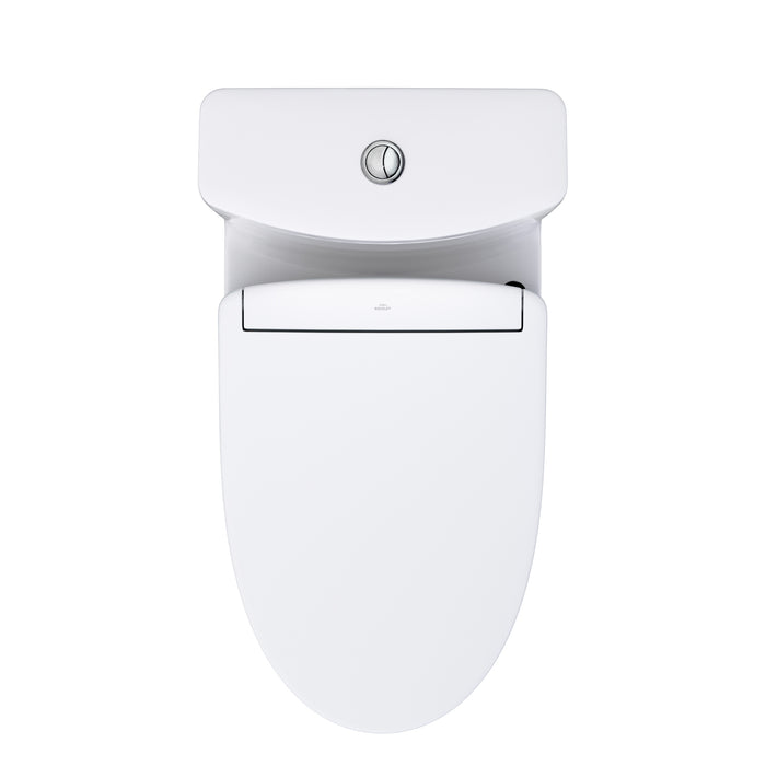 TOTO MW6463446CEMFGN#01 Aquia IV One-Piece Elongated Dual Flush Universal Height Toilet with Washlet S5 Bidet Seat