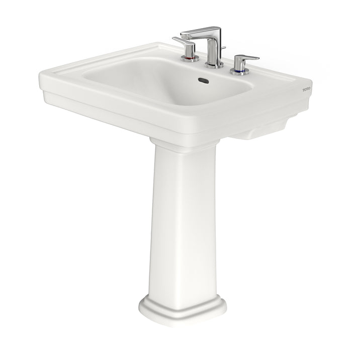 TOTO LPT530.8N#11 Promenade 27-1/2" x 22-1/4" Pedestal Bathroom Sink for Center Faucets, Colonial White