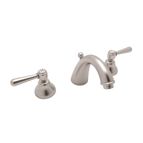 House of Rohl A2707LMSTN-2 Verona C-Spout Widespread Bathroom Faucet