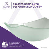 ANZZI LS-AZ085 Pendant Series Deco-Glass Vessel Sink in Lustrous Frosted