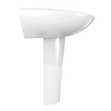 TOTO LPT242G#01 Prominence Oval Pedestal Bathroom Sink for Single Hole Faucets, Cotton White