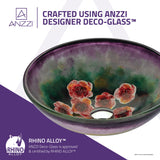 ANZZI LS-AZ8217 Panye Series Vessel Sink in Hand Painted Mural