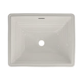 TOTO LT533#11 Promenade Rectangular Undermount Bathroom Sink, Colonial White