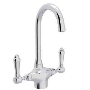 House of Rohl A1667LMAPC-2 San Julio Single Hole C-Spout Bar and Food Prep Faucet