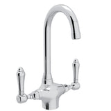 House of Rohl A1667LMAPC-2 San Julio Single Hole C-Spout Bar and Food Prep Faucet