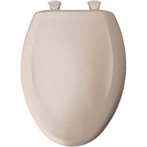 Bemis 1200SLOWT 443 Elongated Toilet Seat in Blush (Beige) with STA-TITE Fastening System, EasyClean and Quiet WhisperClose Hinge