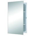 Jensen 1438 medicine cabinet with mirrored door partly open and shelves visible