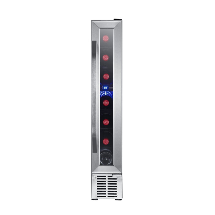 Edgestar CWR70SZ Built-In 6" Wide 7 Bottle Capacity Compact Wine Cooler in Stainless Steel