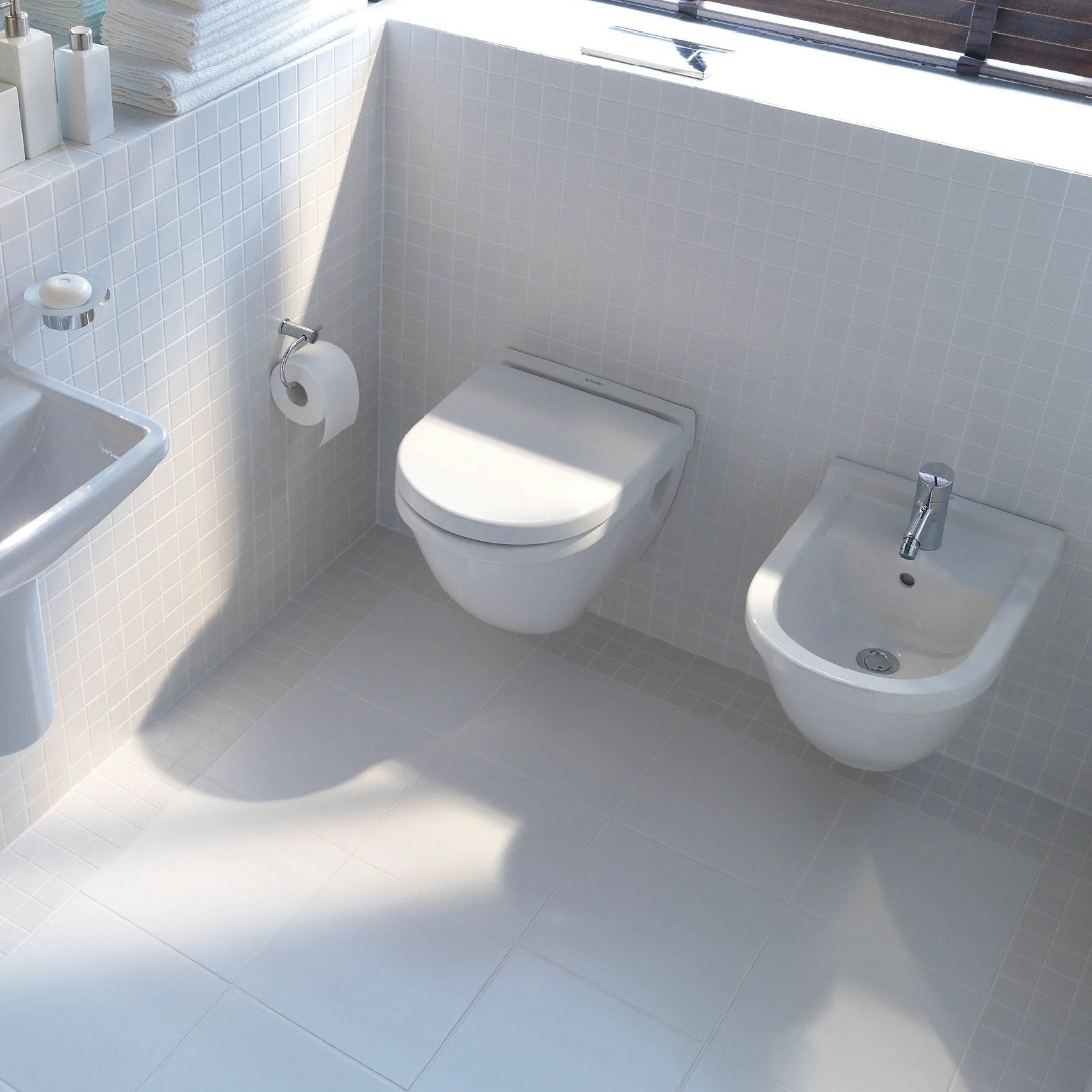 Duravit 2227090092 Starck 3 Dual Flush One-Piece Wall Mounted 