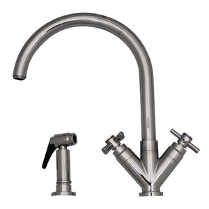 Whitehaus 3-03942CH85-C Luxe+ Dual Handle Faucet