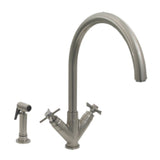 Whitehaus 3-03942SS85-BN Luxe+ Dual Handle Faucet