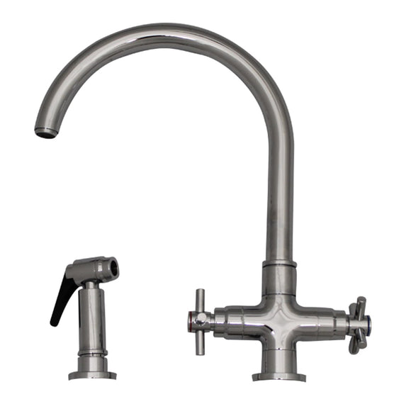 Whitehaus 3-03954CH85-C Luxe+ Dual Handle Faucet