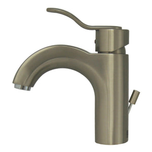 Whitehaus 3-04040-BN Wavehaus Single Hole/Single Lever Bathroom Faucet