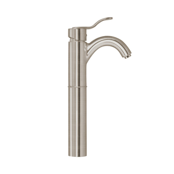 Whitehaus 3-04045-BN Galleryhaus Elevated Single Hole/Single Lever Bathroom Faucet