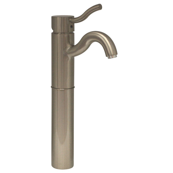 Whitehaus 3-4444-BN Venus Single Hole/Single Lever Elevated Bathroom Faucet 