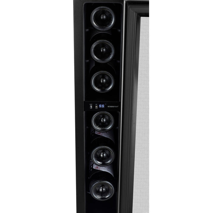 Edgestar CWR70SZ Built-In 6" Wide 7 Bottle Capacity Compact Wine Cooler in Stainless Steel