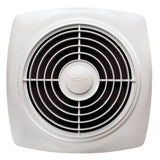 Broan 503 8" 160 CFM Side Discharge Ventilation Fan with White Square Plastic Grille, 5.0 Sones