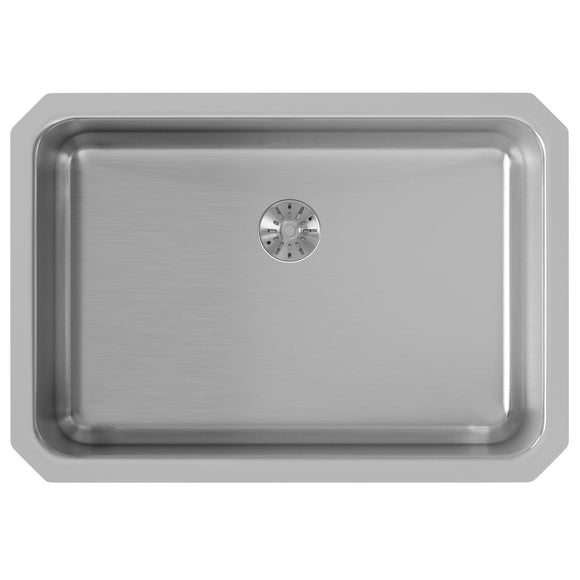 Elkay ELUH2416PD Lustertone 26.5" Single Bowl 18-Gauge Undermount Kitchen Sink