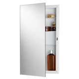 Jensen 781053X Builder Series 16" x 26" Recessed Frameless Mirrored Medicine Cabinet
