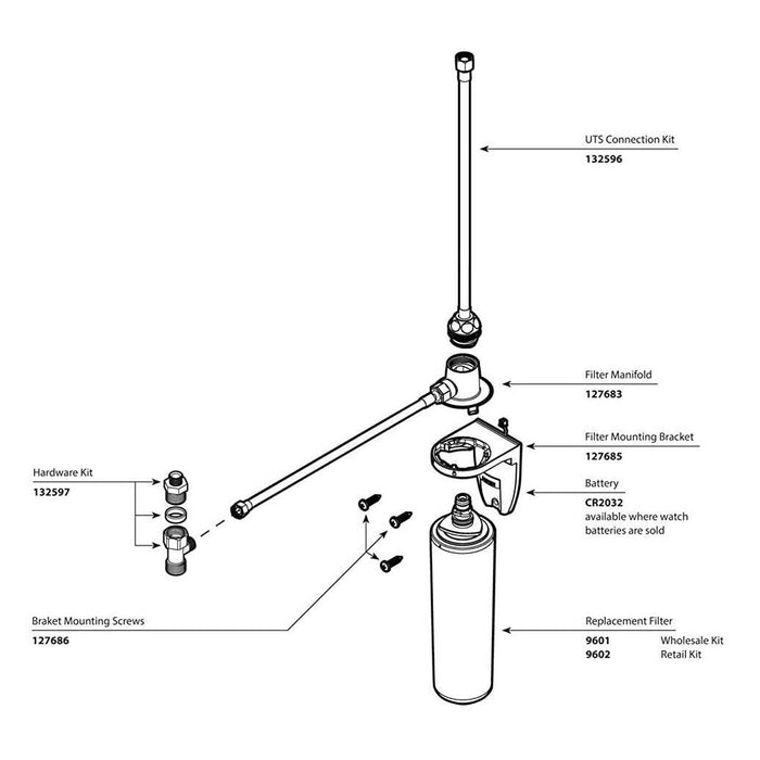 Moen 9601 ChoiceFlo Replacement Water Filter for Sip Kitchen Faucets