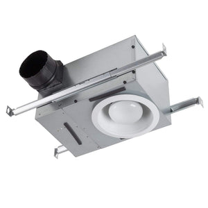 Broan NuTone 744L Recessed 50-80 Selectable CFM Ventilation Fan with Light, 0.3-2 Sones
