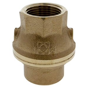 Nibco T480YLF34 T-480-Y-LF Silicon Bronze Check Valve, Inline, PTFE Seat, 3/4" Female NPT Thread (FIPT)