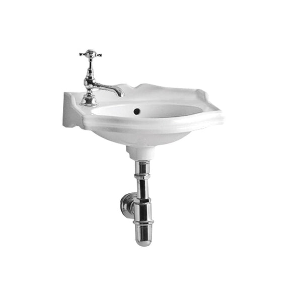 Whitehaus AR035L-C Isabella Collection Small Rectangular Wall Mount Sink