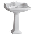 Whitehaus AR834-AR805-1H Isabella Collection Traditional Pedestal