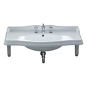 Whitehaus AR864-MNSLEN-3H Isabella Collection Large Rectangular Wall Mount Sink