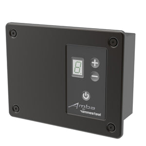 Amba ATW-DHCR-MB Remote Digital Heat Controller for Antus, Quadro, Sirio and Vega Collections in Matte Black Finish