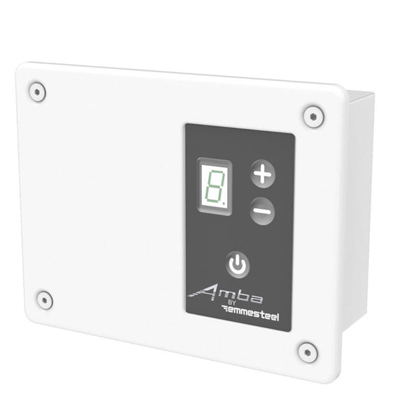 Amba ATW-DHCR-W Remote Digital Heat Controller for Antus, Quadro, Sirio and Vega Collections in White