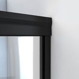 DreamLine SDAB60A700VXX09 Alliance Pro BG 56-60" W x 70 3/8" H Semi-Frameless Sliding Shower Door in Satin Black with Clear Glass