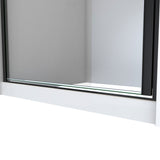 DreamLine SDA128W660VRX09 Alliance Swing BG 28 - 29"W x 66"H Semi-Frameless Swing Shower Door in Matte Black and Clear Glass