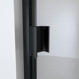 DreamLine SDA130W660VRX09 Alliance Swing BG 30 - 31"W x 66"H Semi-Frameless Swing Shower Door in Matte Black and Clear Glass