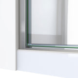 DreamLine SDA230W720VMX04 Alliance Swing 30"W x 72 5/8"H Semi-Frameless Swing Shower Door in Brushed Nickel and Clear Glass