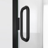 DreamLine SDA230W720VMX09 Alliance Swing 30"W x 72 5/8"H Semi-Frameless Swing Shower Door in Matte Black and Clear Glass