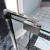 DreamLine SHDR-4245728-01 Allure 45-46"W x 73"H Frameless Pivot Shower Door in Chrome