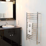 Amba Jeeves CCP Towel Warmer with 13 Curved Bars, Polished Finish