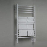 Amba Jeeves CCW Towel Warmer with 13 Curved Bars in White