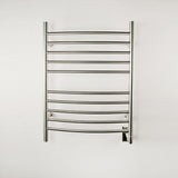 Amba RWH-CB Radiant Hardwired Towel Warmer with 10 Curved Bars, Brushed Finish