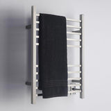 Amba RSWH-B Radiant Square Hardwired Towel Warmer with 10 Straight Bars, Brushed Finish