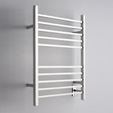 Amba RSWH-B Radiant Square Hardwired Towel Warmer with 10 Straight Bars in Brushed Finish